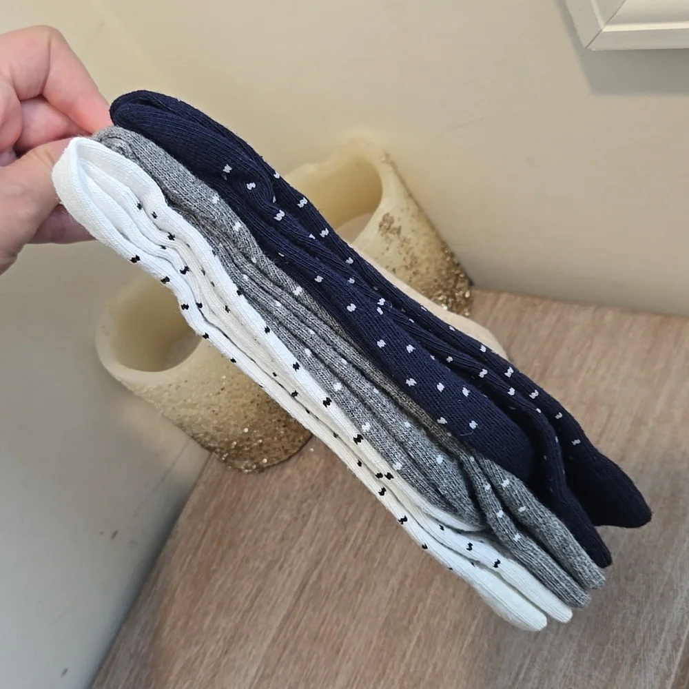 NEW A New Day Polka Dot Crew Socks 6 Pack